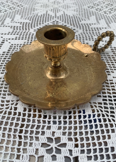 Антикварный латунный подсвечник  / Англия 