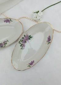 Историческое блюдо «Сирень» Коростенского фарфорового завода /СССР