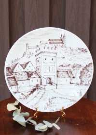 Декоративная тарелка SPERRER BANK Landshuter Tor / Германия