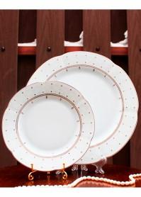 Сет из 6-и закусочных и 4-х постановочных тарелок CMIELOW (на 4 персоны)