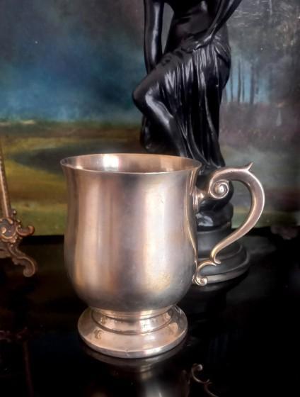 Кружка металл с серебрением  / Англия