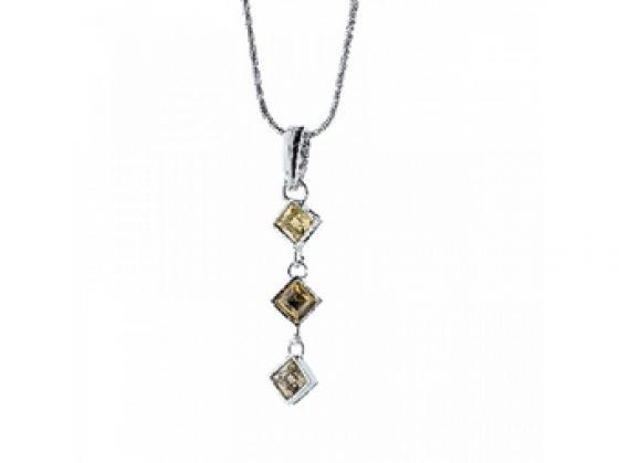 Подвеска Tethys, бижутерный сплав, кристаллы, Preciosa, Чехия