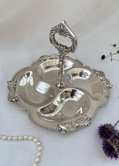 Сервировочное блюдо с ручкой/ Англия